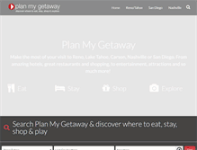 Tablet Screenshot of planmygetaway.com